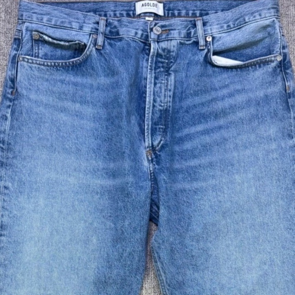 AGOLDE 90's Loose Fit Jeans Size 33 Mid Rise Straight Leg Organic‎ Cotton
